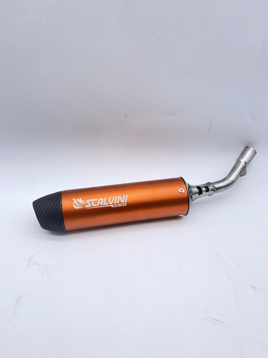 Carbon look silencer Orange HM 50 ('10-'15)