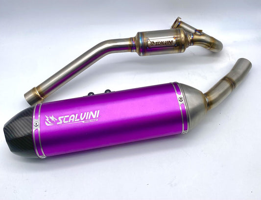 Scarico Completo Alu purple/Carbon per Beta RR 125 4T Iniezione (’21/'24)