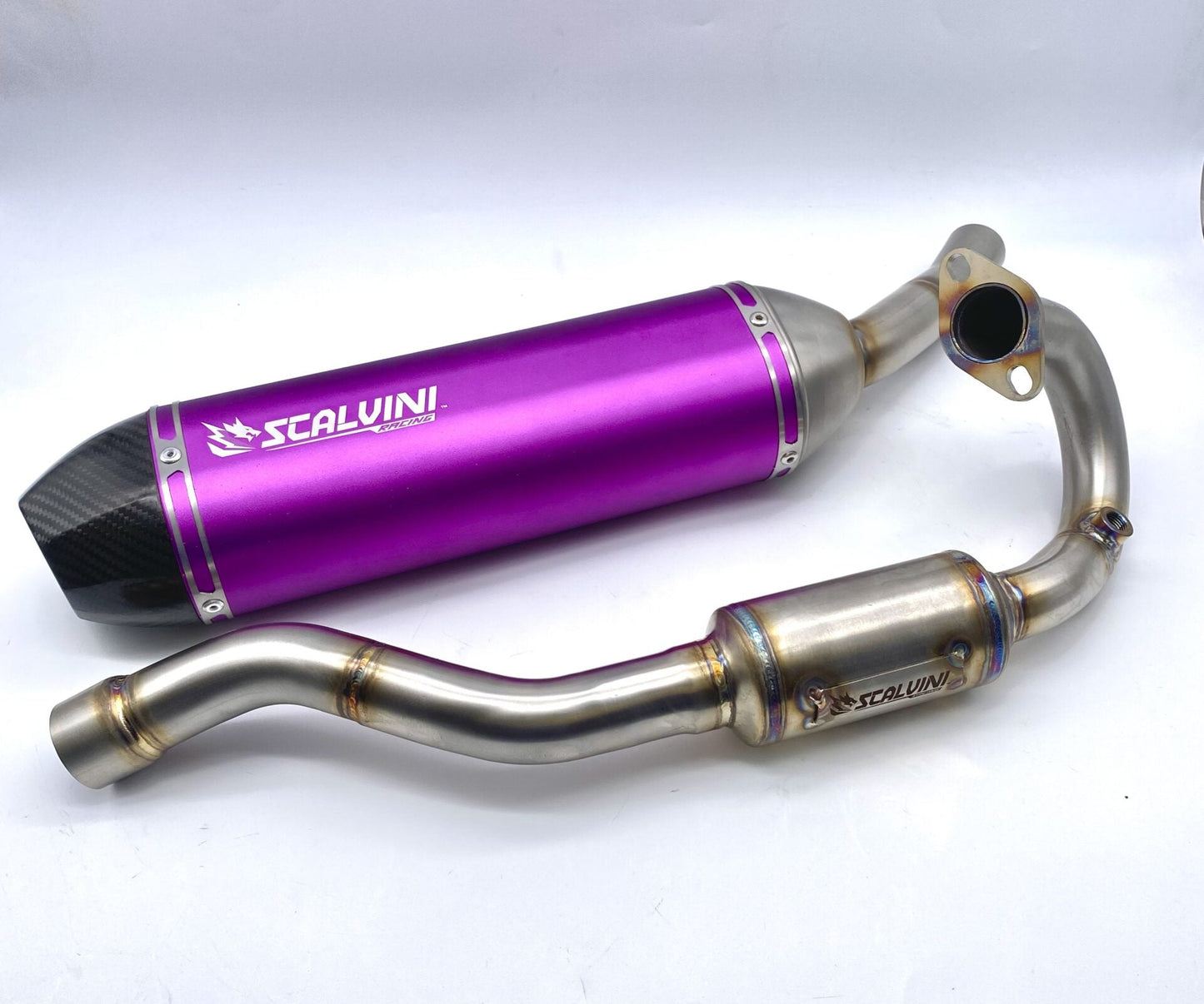 Full Exhaust Alu/Carbon PURPLE for Fantic Motor XMF-XEF 125 4T Injection (21/22)