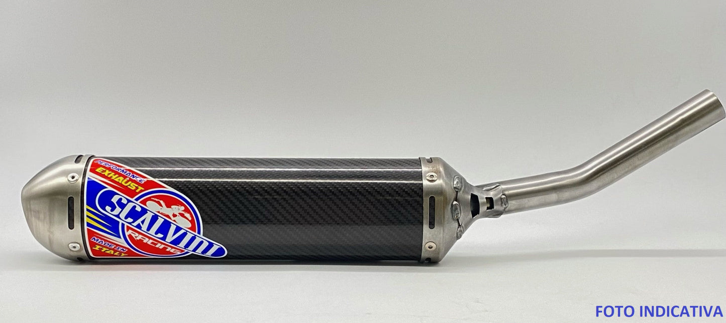 Carbon silencer with stainless steel end cap HONDA CR 500 ('89-'01)