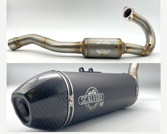 Complete Alu/Carbon Exhaust for Fantic Motor XMF-XEF 125 4T Injection (21/22)