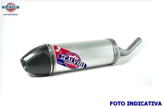 Mix silencer in aluminum with carbon end cap HONDA CR 125 ('90-'97)