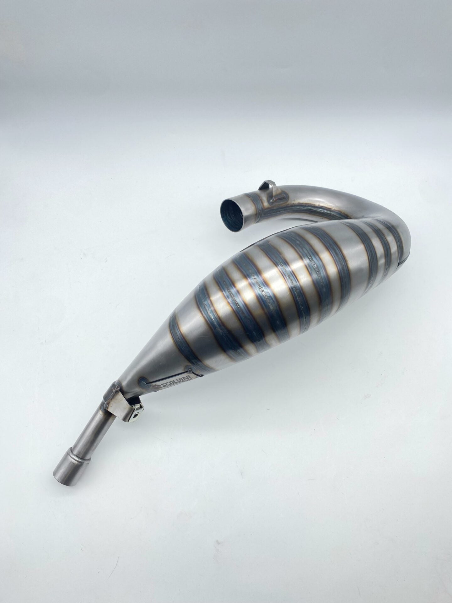 Exhaust compatible with TM MX 125 -144 ('04/'07).- EN ('04-'07) BRUSHED WELDED AND PAINTED